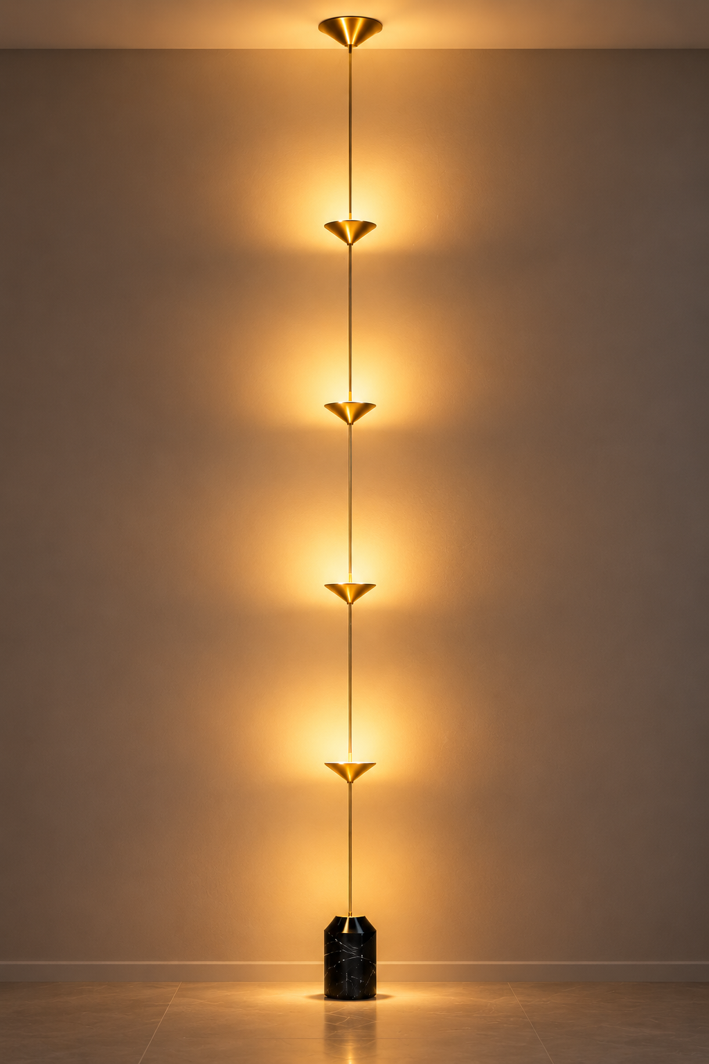 Lampadaire Vertical Sculptural — Élégance & Lumière d’Ambiance