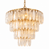 Lustre Cascade en Verre — Éclat Sculptural & Élégance Intemporelle