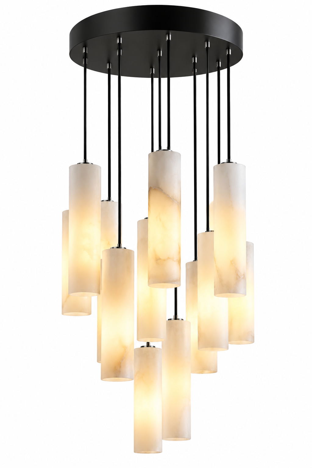 Suspension Alabastre Cascade — Une sculpture de lumière