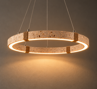 Suspension Anneau Minéral — Élégance Sculpturale & Lumière Contemporaine