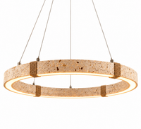 Suspension Anneau Minéral — Élégance Sculpturale & Lumière Contemporaine