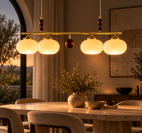 Suspension 4 Lumières — Élégance Rétro & Raffinement Contemporain